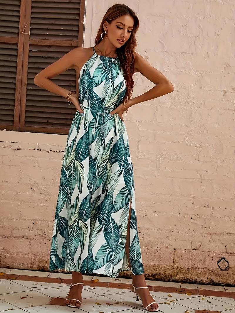 Emma – Ärmelloses Midi-Kleid Mit Schlitz Für Damen – Festliche Kleider Für Stilvolle Anlässe-5