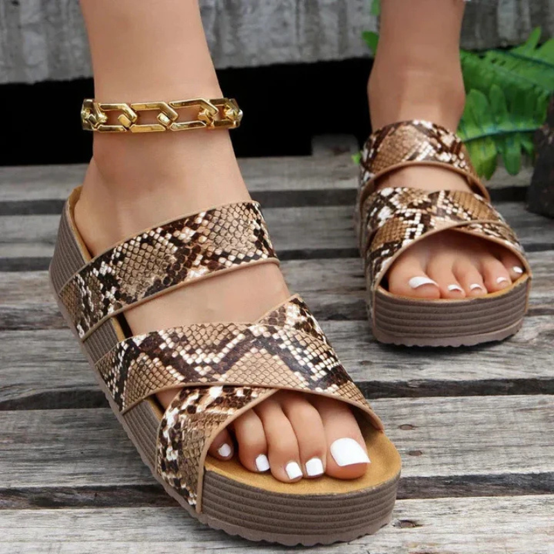 Anna's Damen Sandalen Mit Geflochtenem Riemen – Komfortable Sommerschuhe Für Stilvolle Anlässe-2