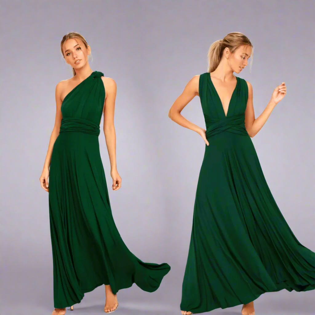 Anna | Elegantes Wickelkleid Damen Midi für Feste und Sommeranlässe aus Premiumstoff-2