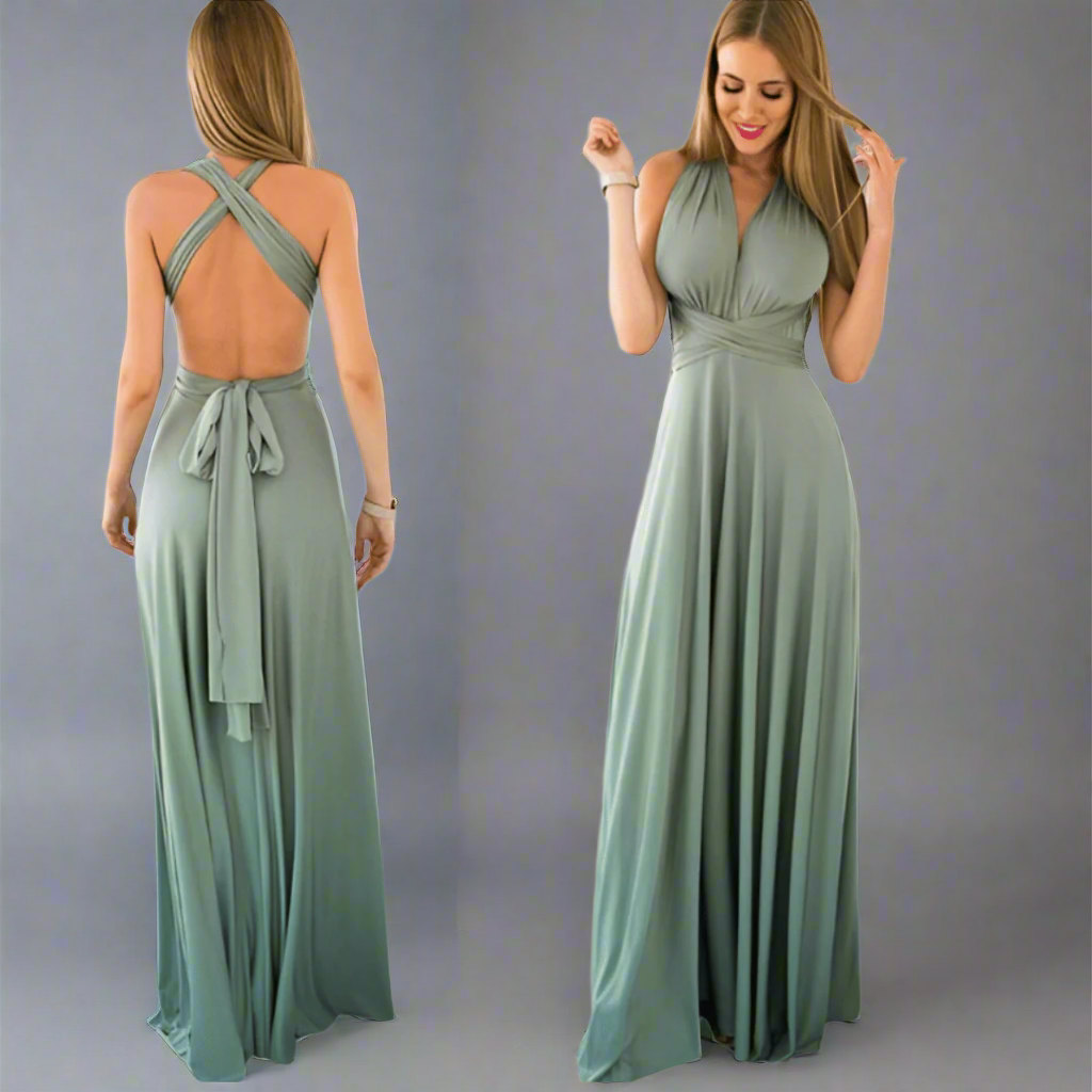 Variant image for Anna | Elegantes Wickelkleid Damen Midi für Feste und Sommeranlässe aus Premiumstoff-9