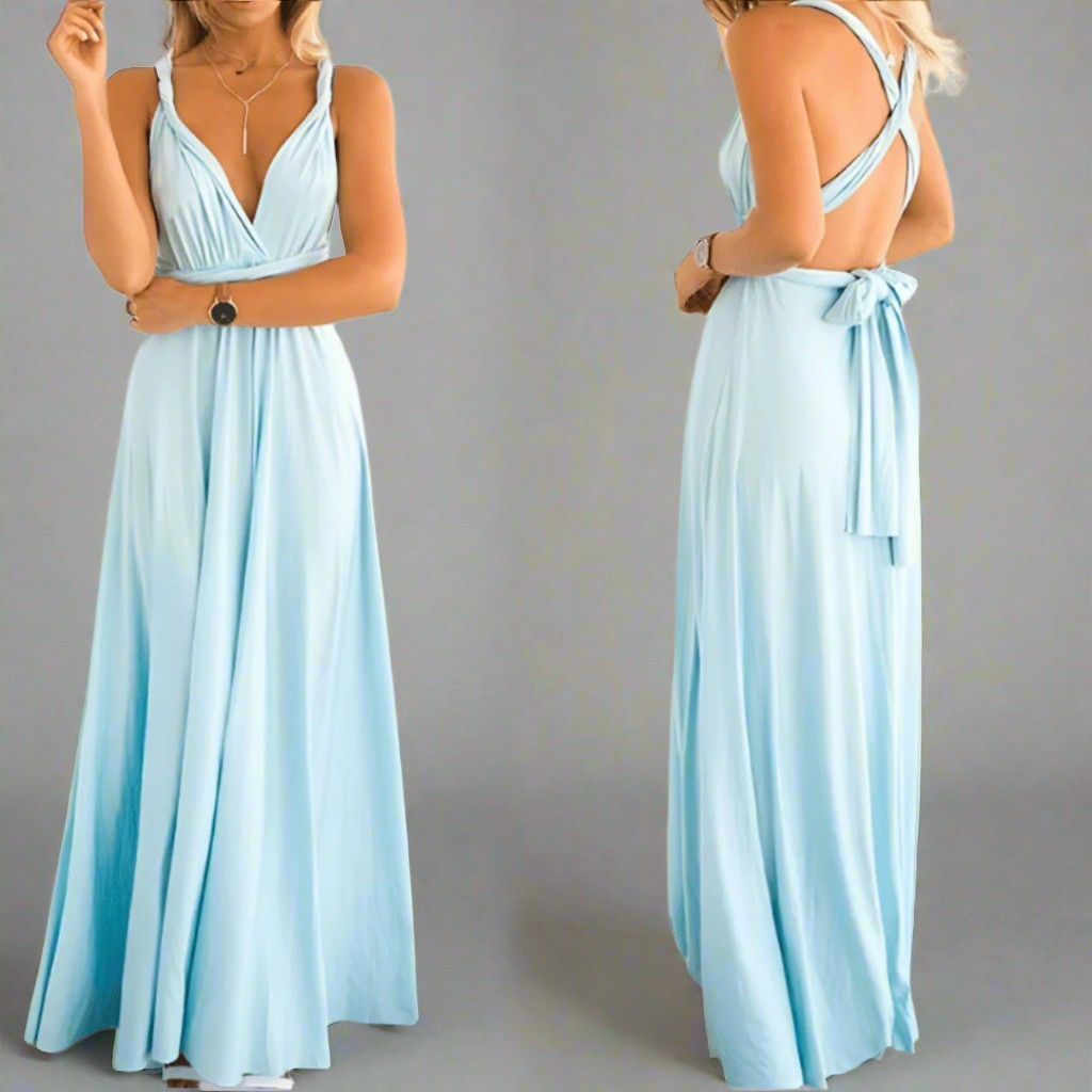 Variant image for Anna | Elegantes Wickelkleid Damen Midi für Feste und Sommeranlässe aus Premiumstoff-13