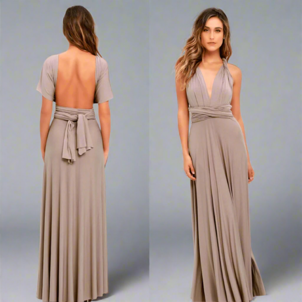 Anna | Elegantes Wickelkleid Damen Midi für Feste und Sommeranlässe aus Premiumstoff-5