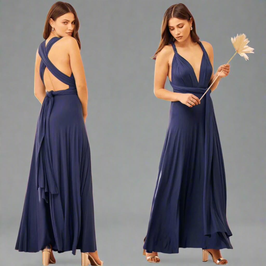 Variant image for Anna | Elegantes Wickelkleid Damen Midi für Feste und Sommeranlässe aus Premiumstoff-25