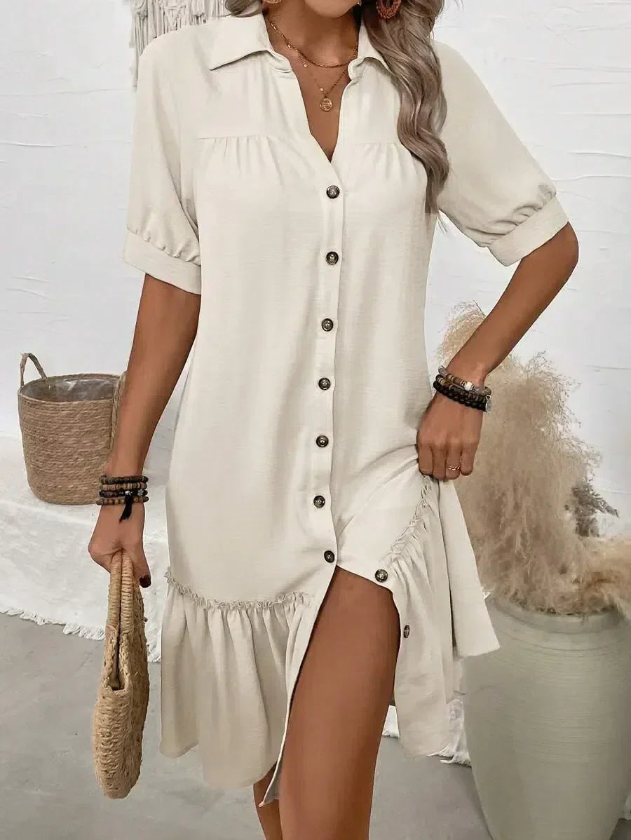 Variant image for Emma™ A-Linien-Kleid mit Rüschen für Damen – Elegantes Festliches Kleid für Diverse Anlässe-1
