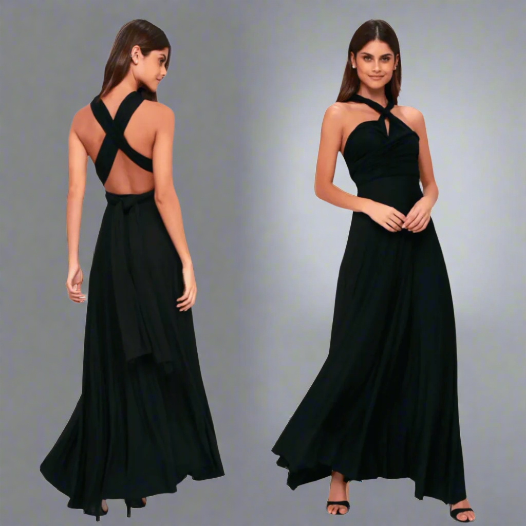 Anna | Elegantes Wickelkleid Damen Midi für Feste und Sommeranlässe aus Premiumstoff-6