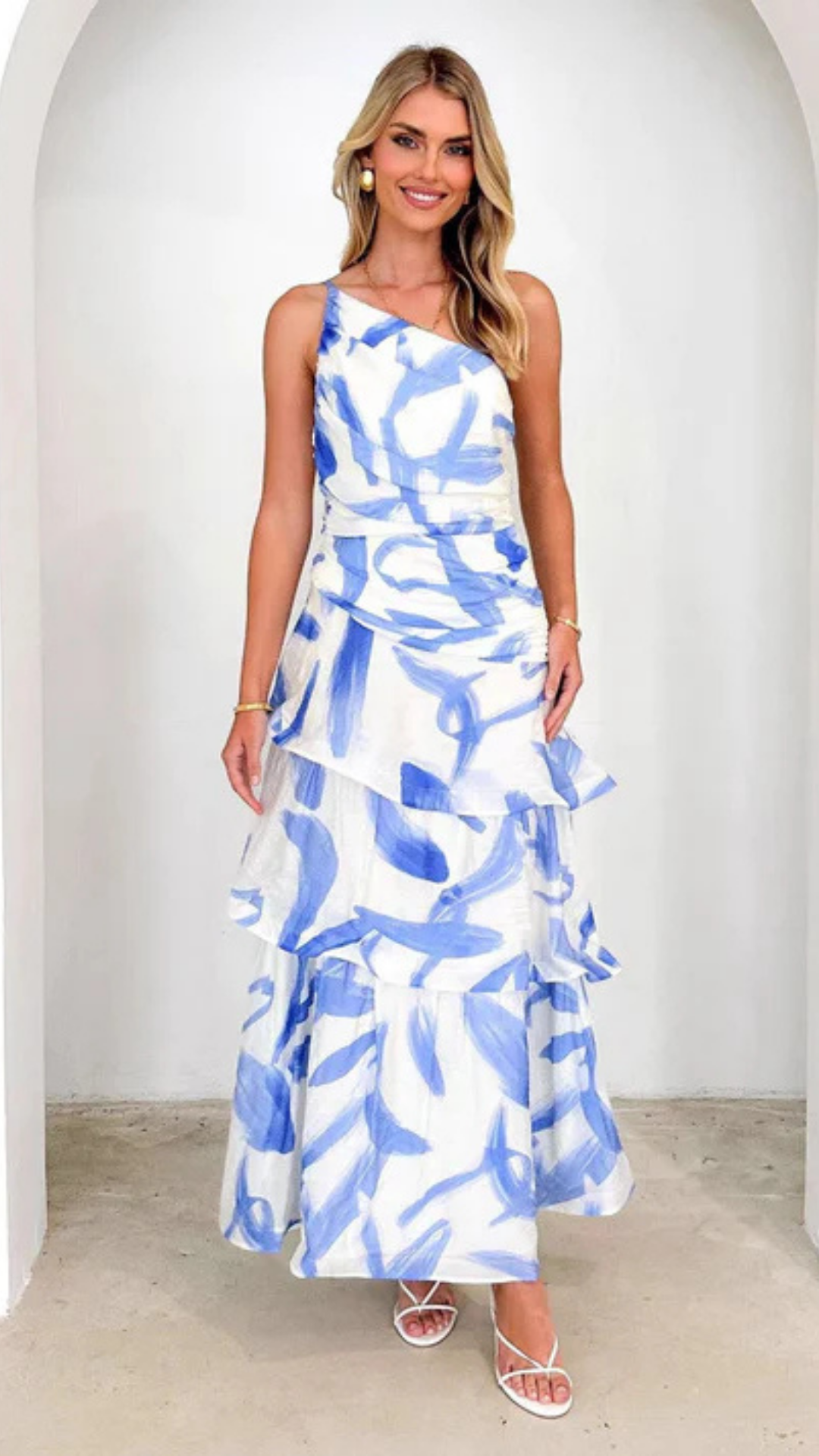 ELENIA – Das One-Shoulder-Blumenkleid mit Volants | Romantik trifft Sommerfrische
