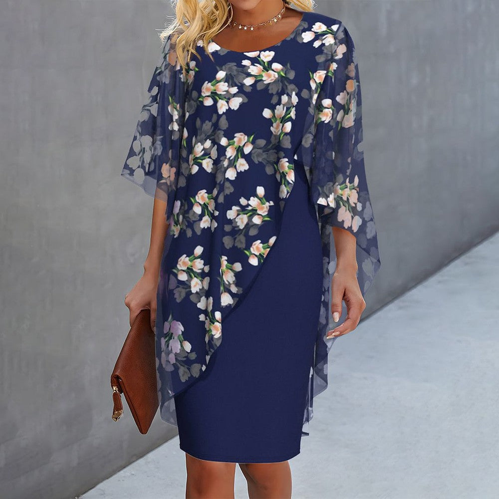 Variant image for Emma - Ökologisches Damenkleid In Blau, Grün Und Rot - Festliche Kleider Für Verschiedene Anlässe-1