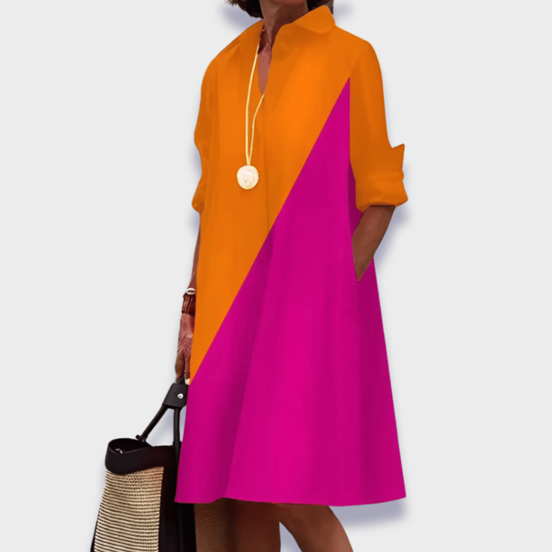 Bettina | Stylisches Polokleid Damen aus Premiumstoff für den Frühling – Bequem und Luftig-4