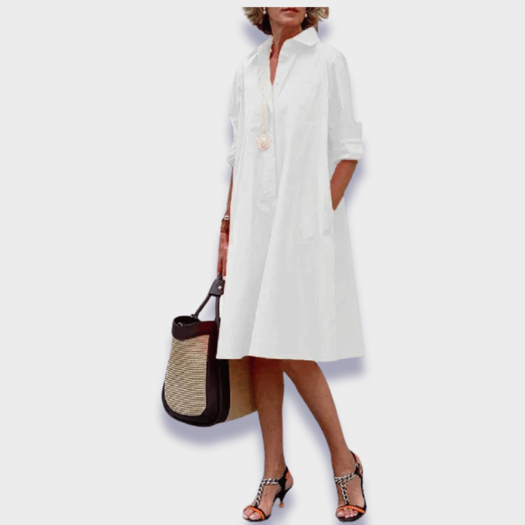 Variant image for Bettina | Stylisches Polokleid Damen aus Premiumstoff für den Frühling – Bequem und Luftig-13