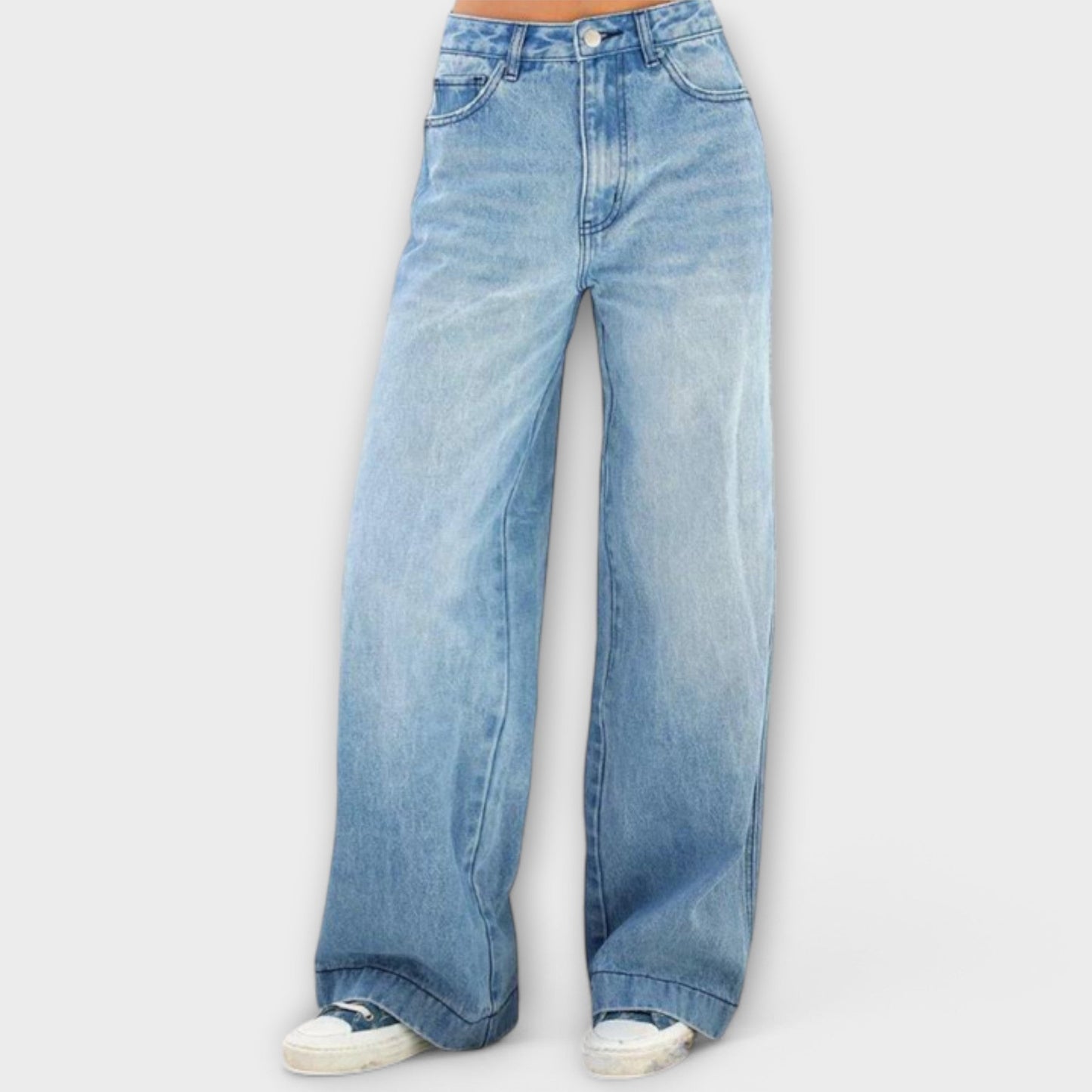 Mia - Damen Baggy Hose - Bequeme Stoffhose für Lässigen Stil und Komfort - Hosen Damen - Verschiedene Farben Erhältlich-3