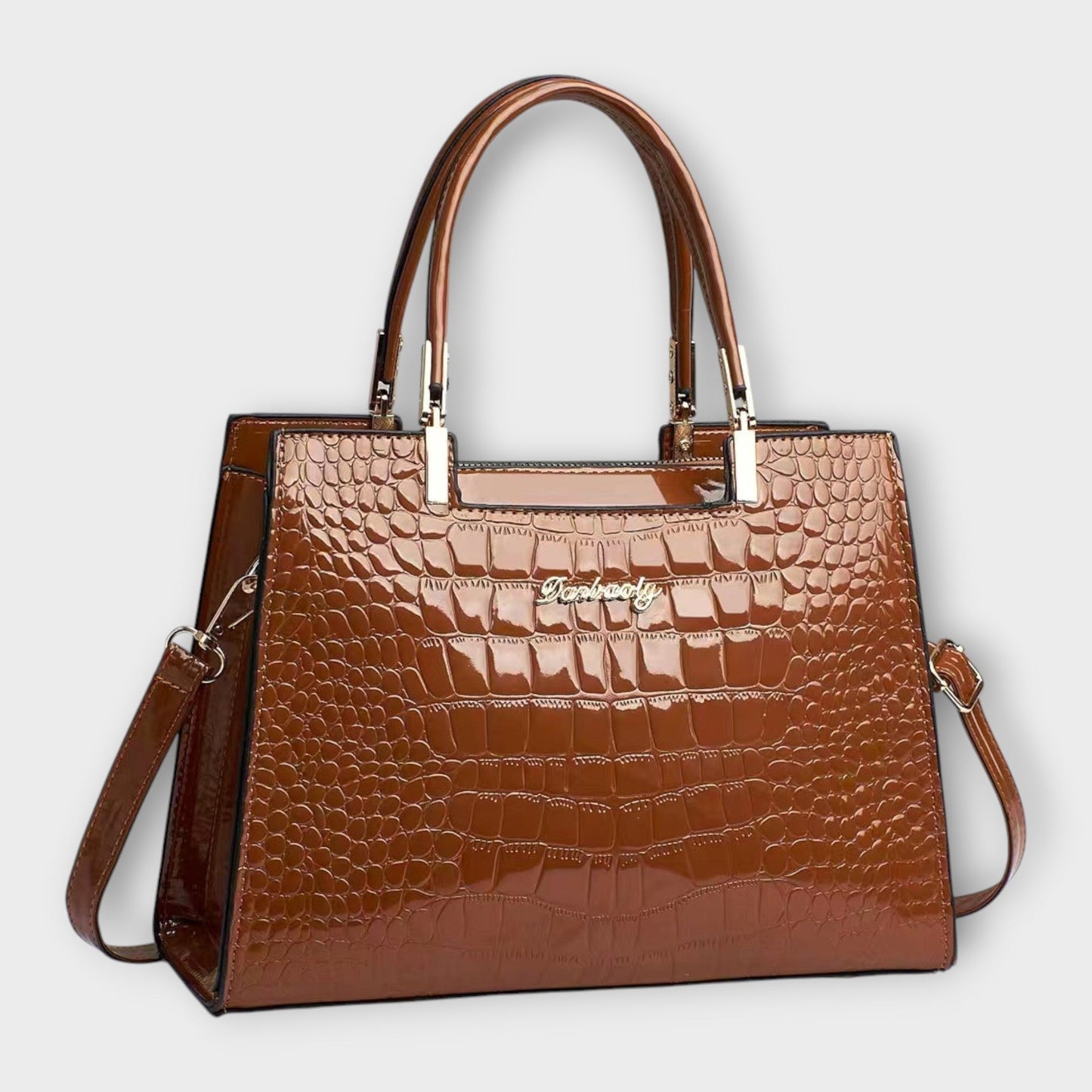 Variant image for Léora - Elegante Handtasche Damen im Krokodilleder-Look, Geräumig & Vielseitig für Jeden Anlass-2