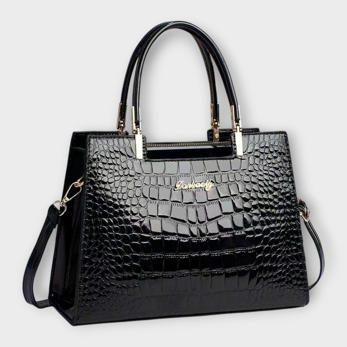 Variant image for Léora - Elegante Handtasche Damen im Krokodilleder-Look, Geräumig & Vielseitig für Jeden Anlass-1