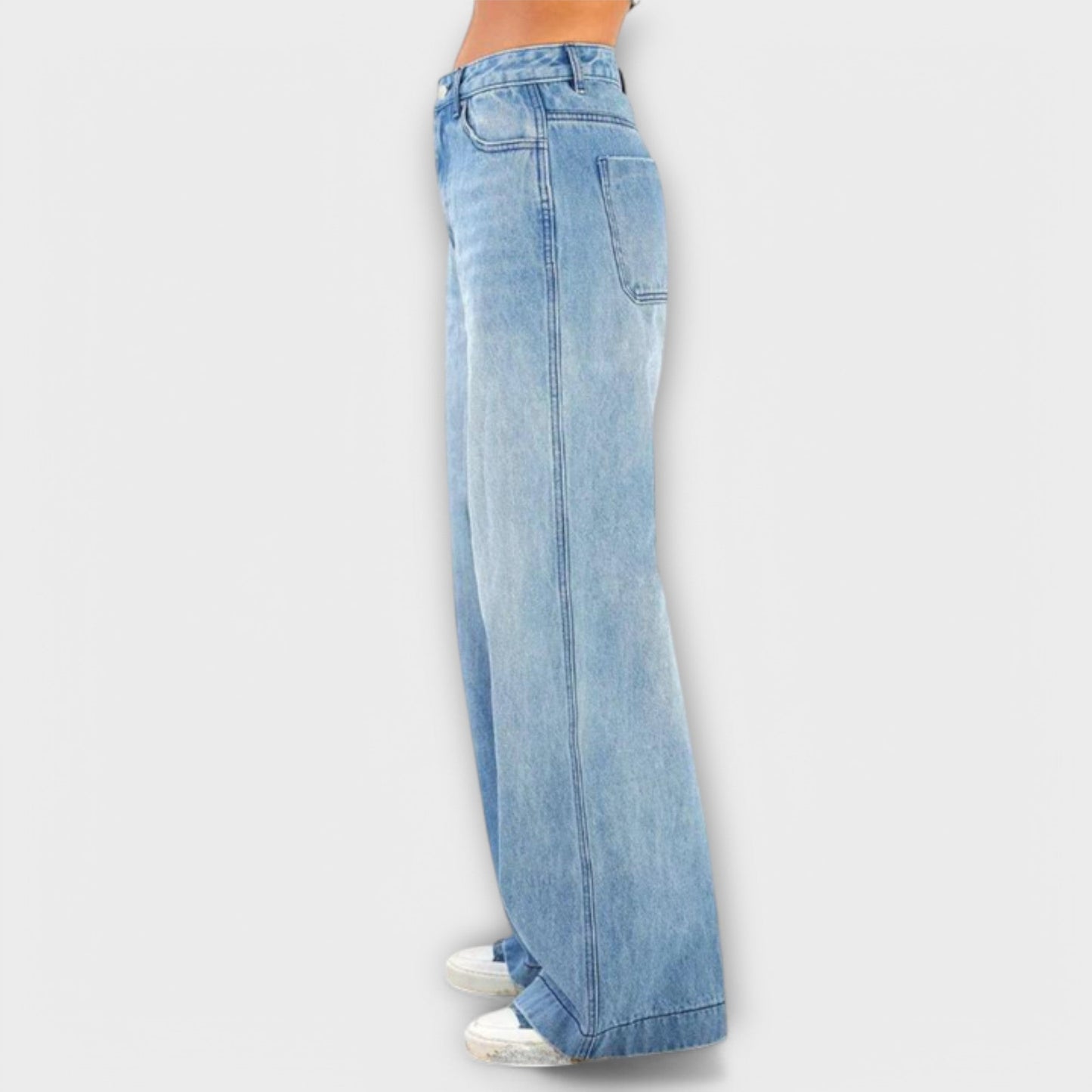 Mia - Damen Baggy Hose - Bequeme Stoffhose für Lässigen Stil und Komfort - Hosen Damen - Verschiedene Farben Erhältlich-4
