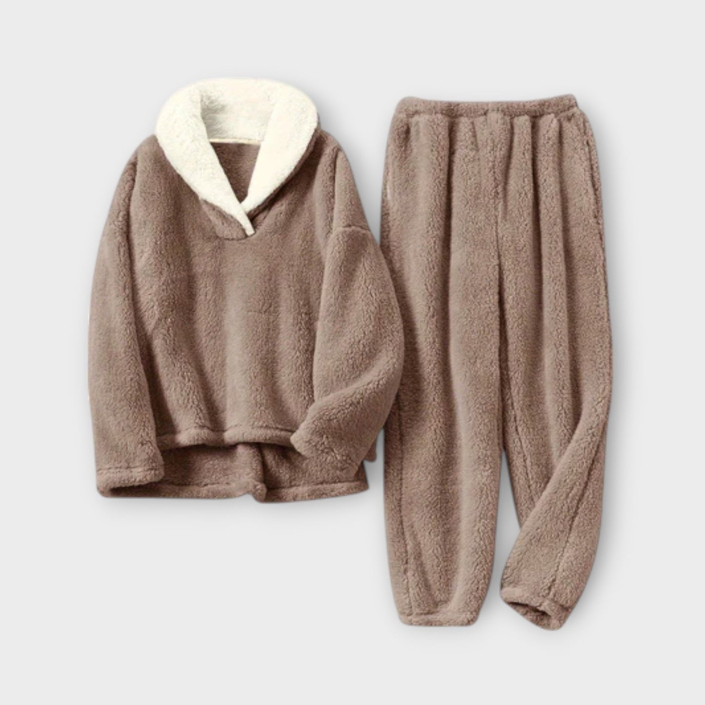 Variant image for Stella - Kuscheliger Flanell Pyjama Damen Set im Klassischen Stil - Bequem und Warm für Entspannte Nächte-33