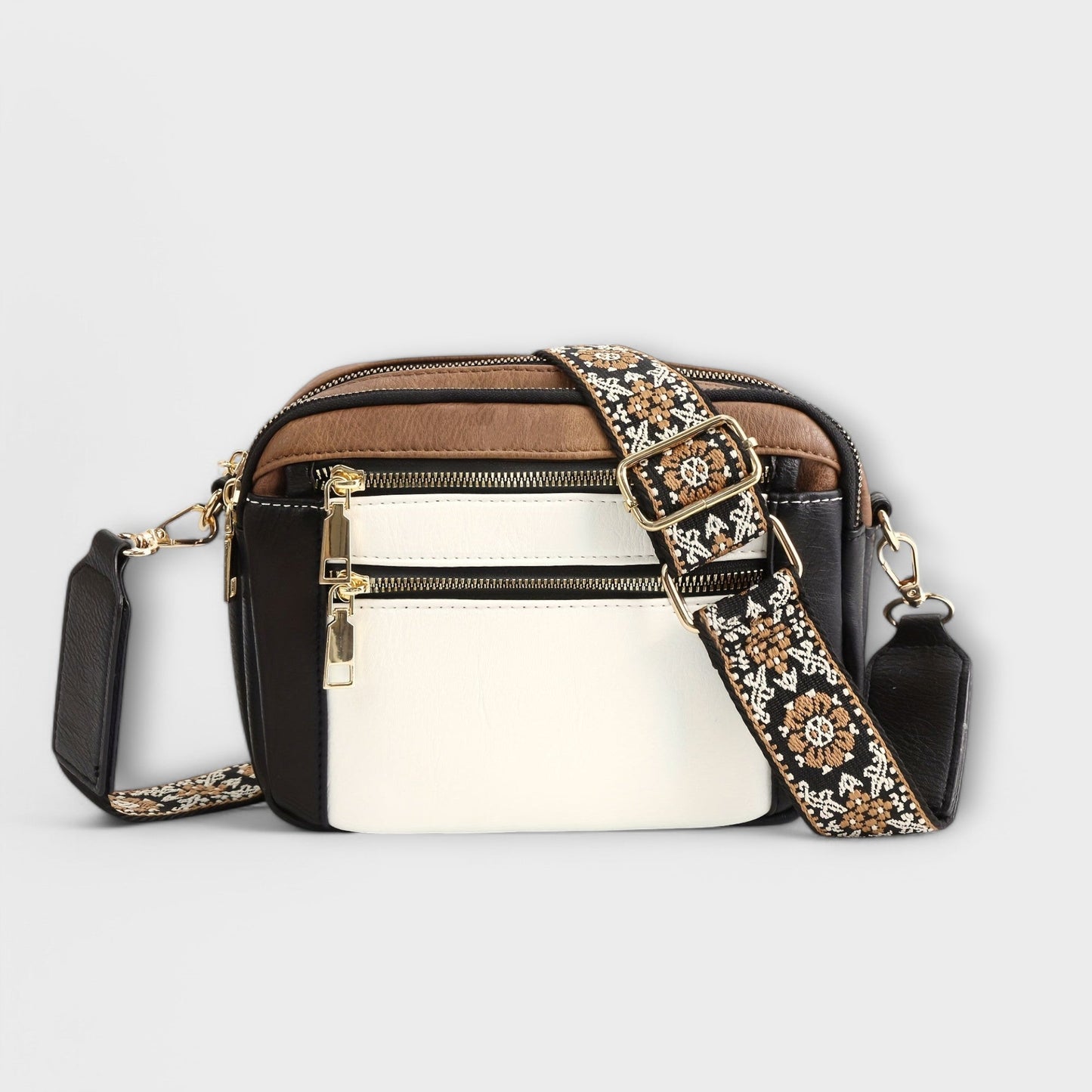 Variant image for Léora - Elegante Handtasche Damen im Retro-Stil aus Veganem Leder mit Boho-Trageriemen-5