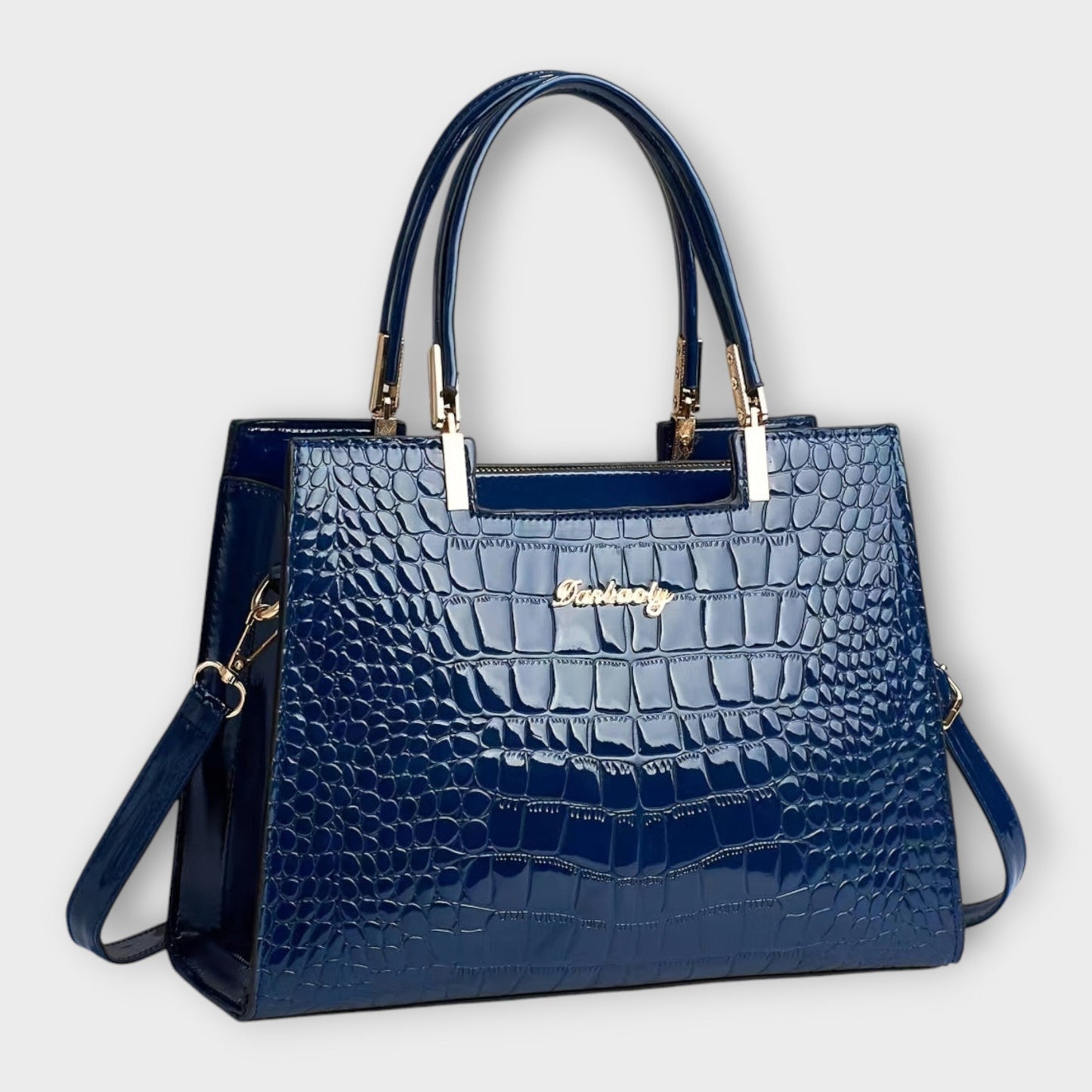 Variant image for Léora - Elegante Handtasche Damen im Krokodilleder-Look, Geräumig & Vielseitig für Jeden Anlass-5