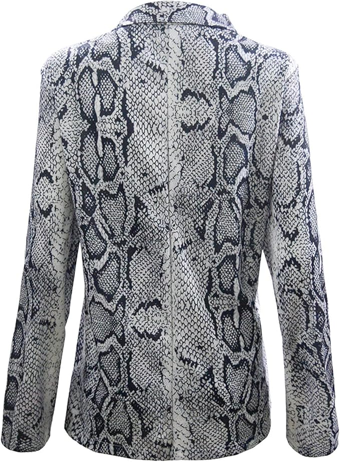 Variant image for Luna - Eleganter Blazer Damen mit Schlangenmuster, Offenes Design, Ideal für Frühling/Herbst, Chic Damenblazer-4
