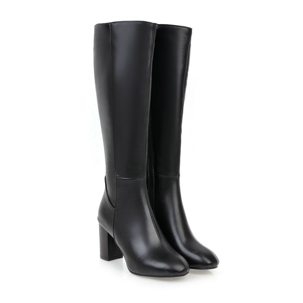 Variant image for Anna Elegante Schwarze Stiefel Damen | Kniehohe Absatzstiefel für Winter Komfort-21