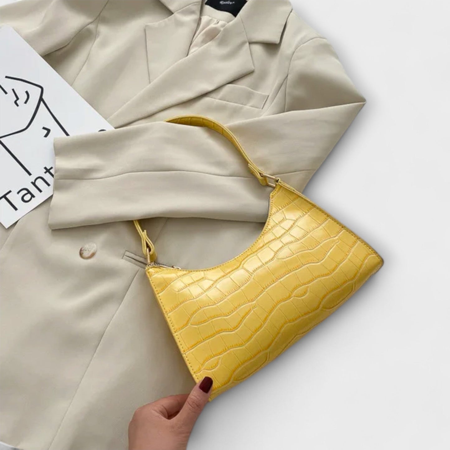Variant image for Léora Handtasche Damen Schwarz – Elegante Ledertasche für Jeden Anlass, Geräumig und Vielseitig-4