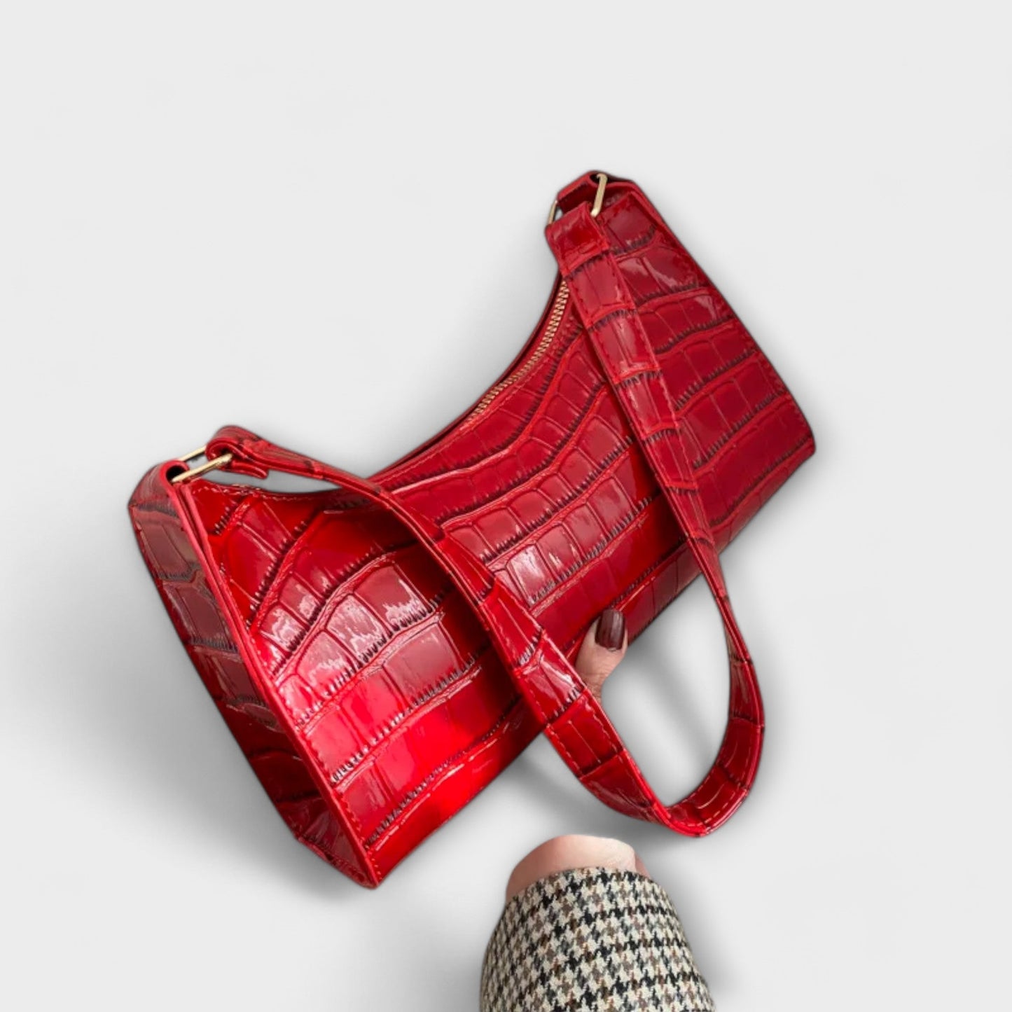 Léora Handtasche Damen Schwarz – Elegante Ledertasche für Jeden Anlass, Geräumig und Vielseitig-2