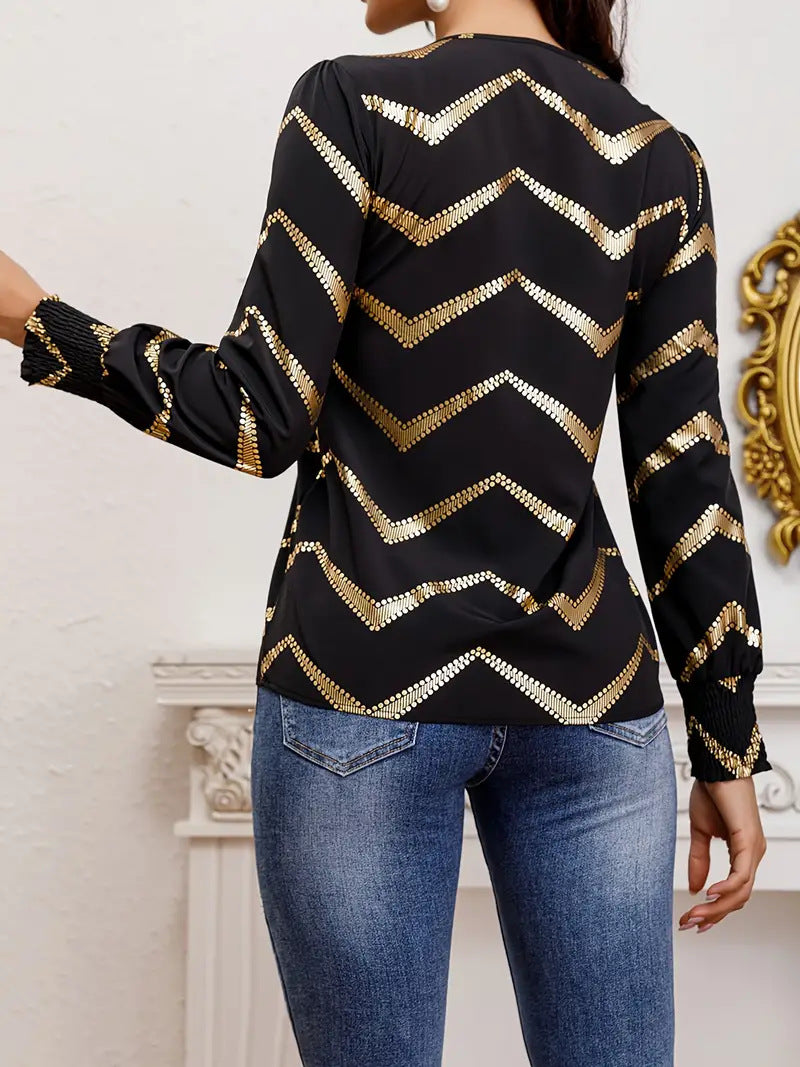 Emma - Elegante Damenbluse für Frühling - Atmungsaktive Bluse mit Runder Ausschnitt und Kurzen Ärmeln-4