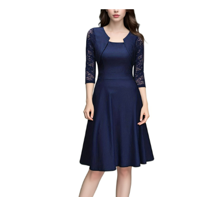 Variant image for Anna | Klassisches Damen Kleid - Elegantes Sommerkleid für Jeden Anlass-21