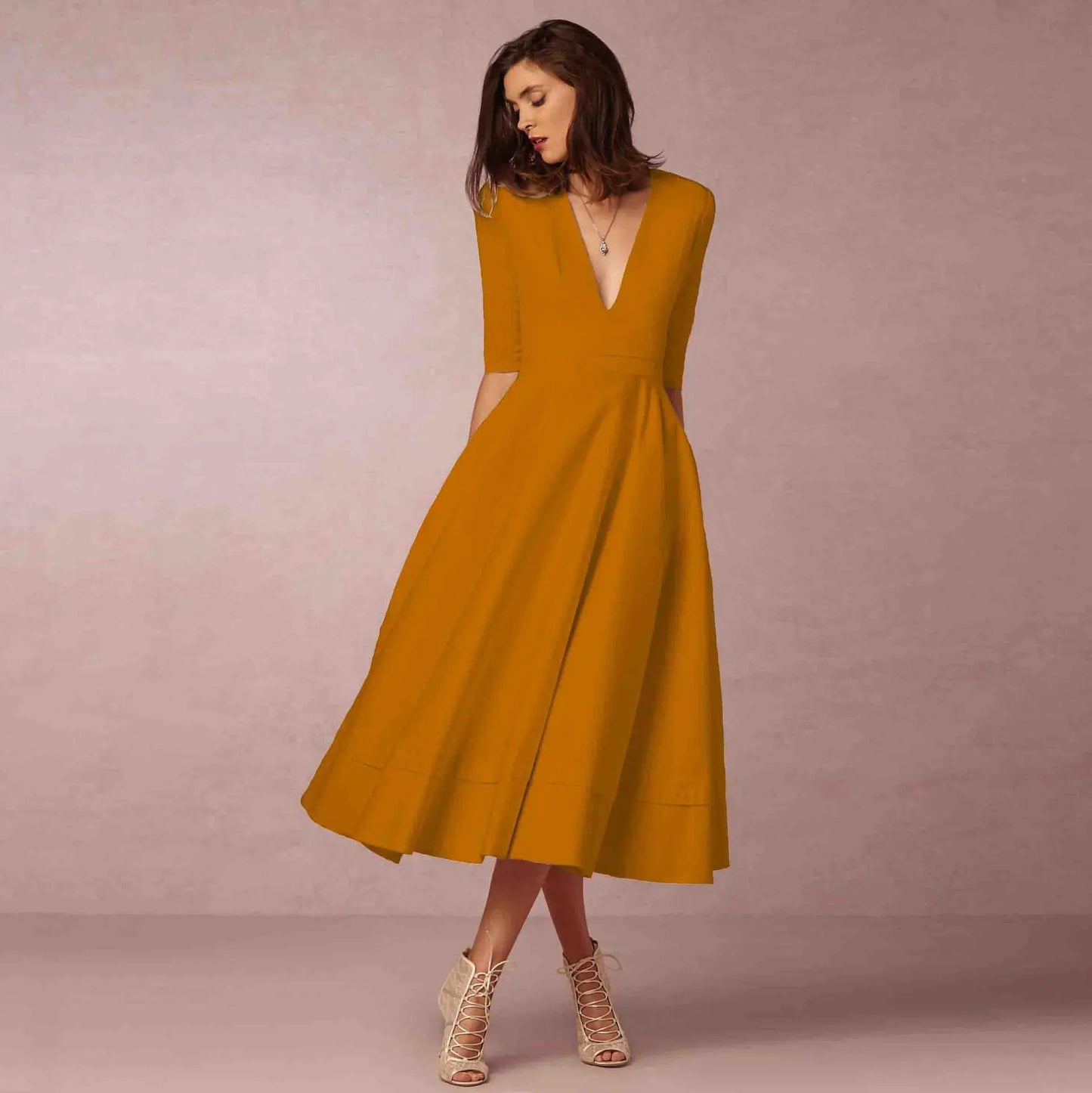 Variant image for Anna's Elegantes Abendkleid für Damen - Midi, Perfekt für Hochzeiten und Formelle Anlässe-7