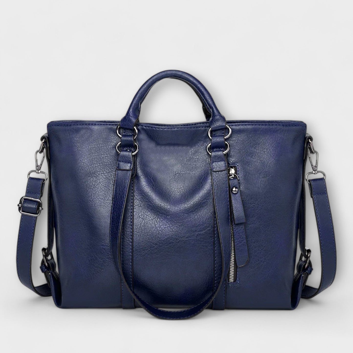 Variant image for Léora - Große Schwarze Ledertasche Damen, Zeitlos Elegante Lederhandtasche für Alltag & Beruf-3