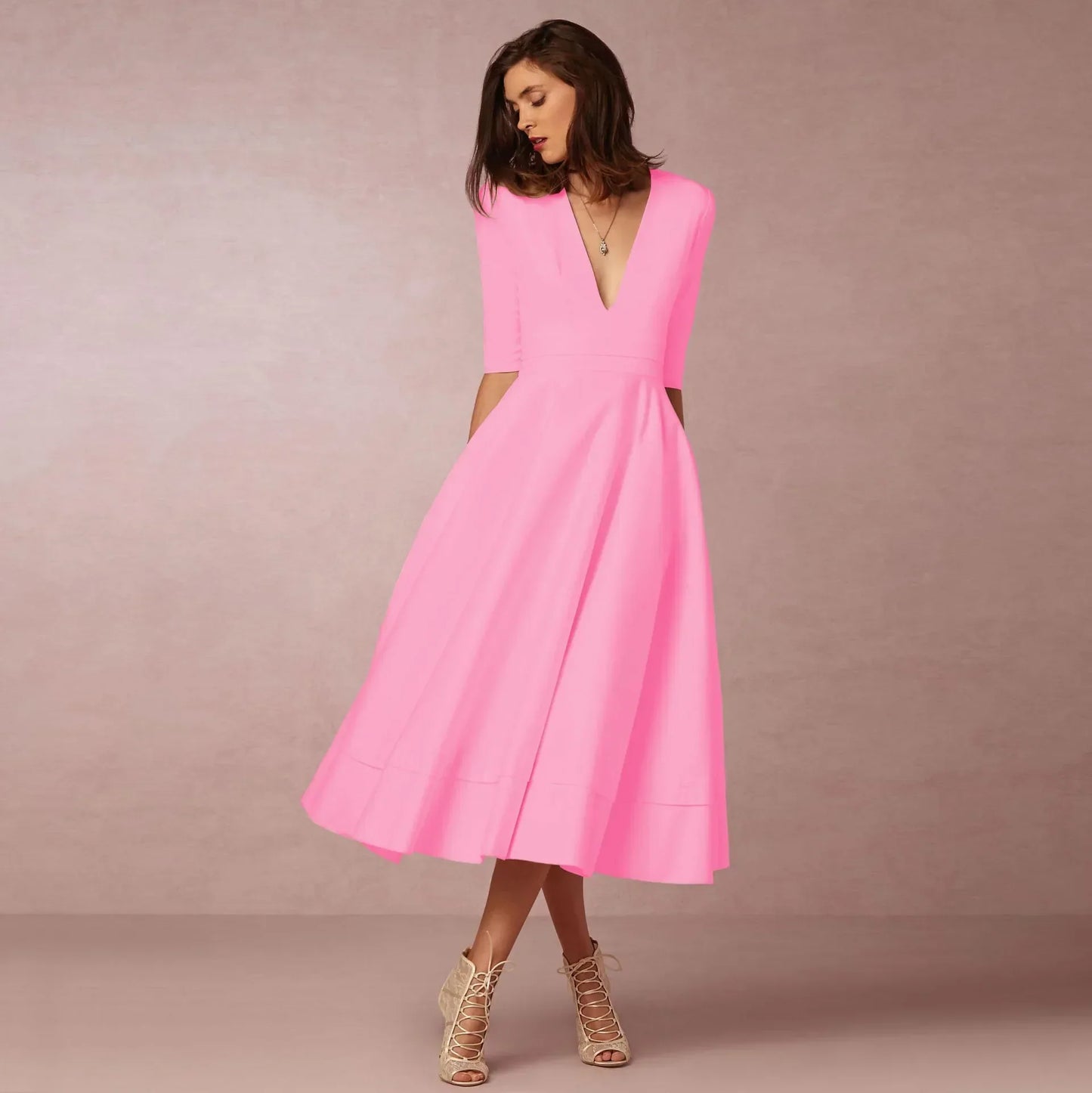 Variant image for Anna's Elegantes Abendkleid für Damen - Midi, Perfekt für Hochzeiten und Formelle Anlässe-55