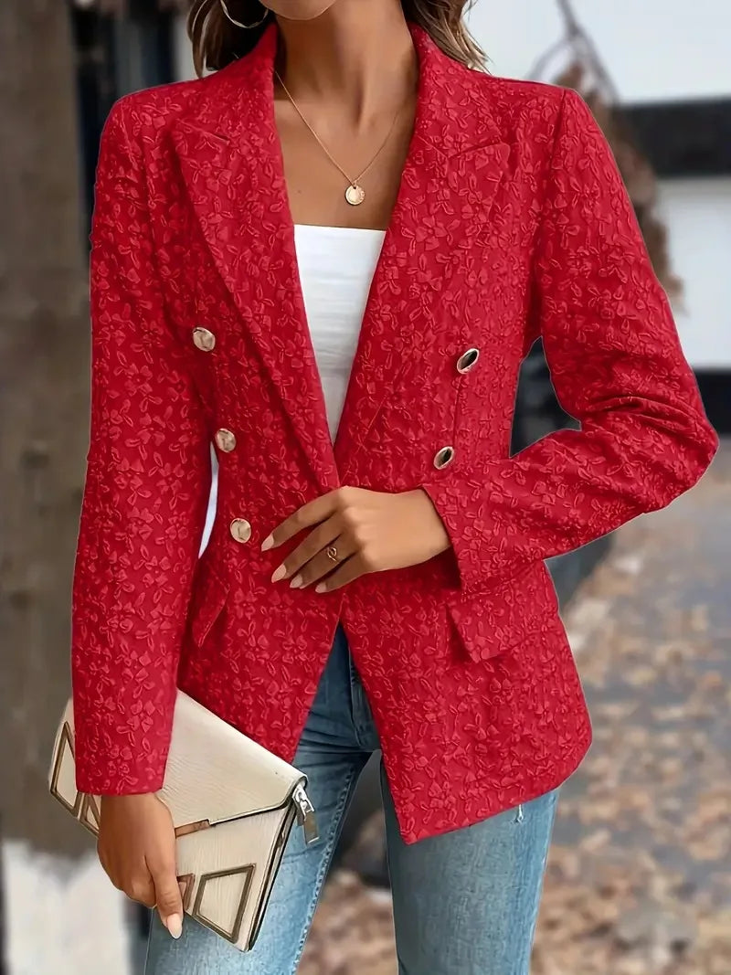 Variant image for Tessa - Eleganter Damenblazer Im Vintage-Stil, Doppelt, Lange Passform, Vielseitig Kombinierbar-16