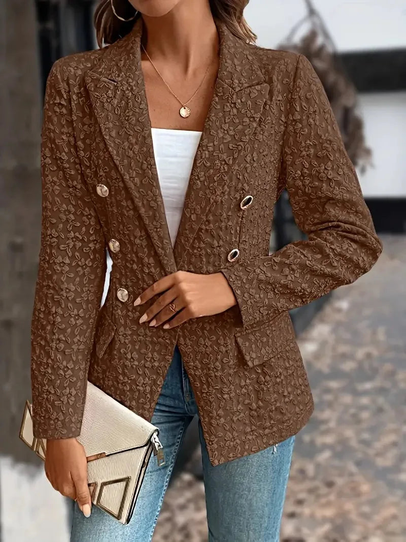 Variant image for Tessa - Eleganter Damenblazer Im Vintage-Stil, Doppelt, Lange Passform, Vielseitig Kombinierbar-21