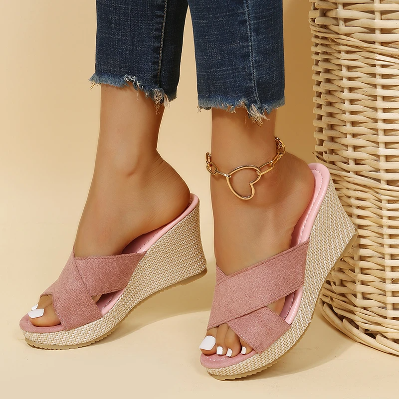 Variant image for Anna's Damen Keilsandalen mit Geflochtenem Detail – Stilvolle und Bequeme Wedge-Sandalen für den Sommer-7