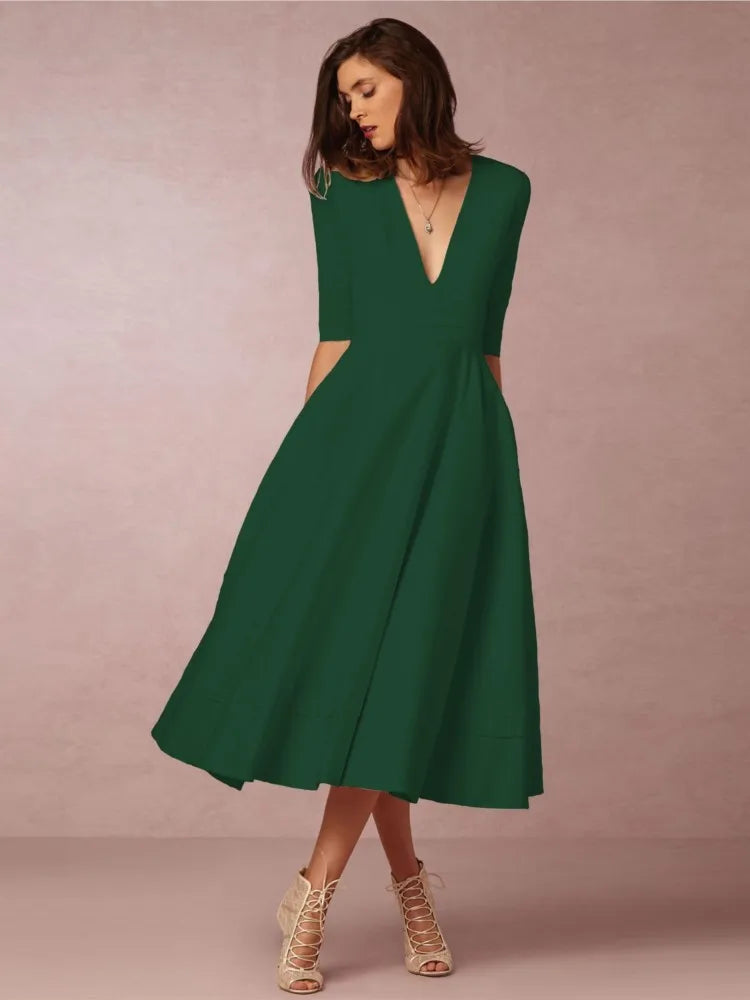 Variant image for Anna's Elegantes Abendkleid für Damen - Midi, Perfekt für Hochzeiten und Formelle Anlässe-31
