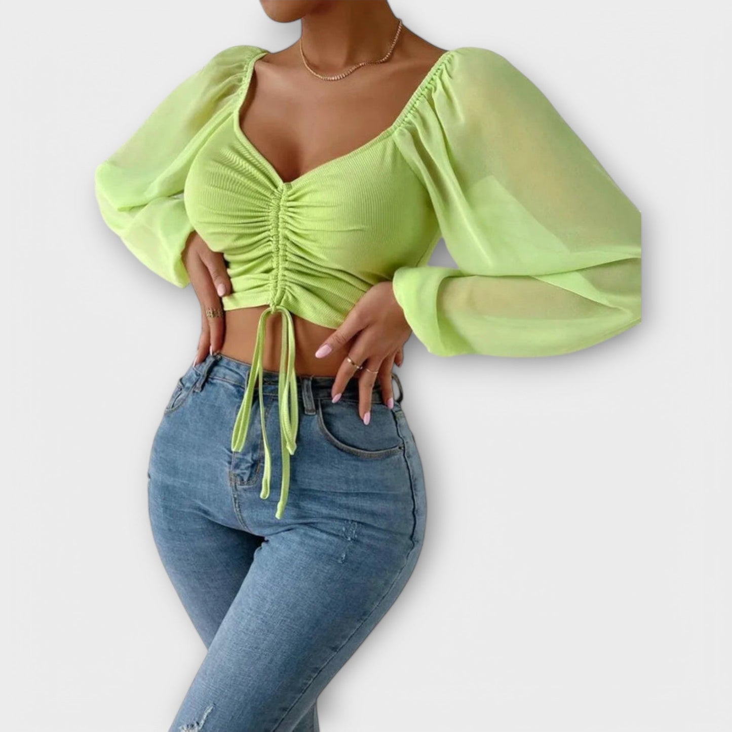 Anna - Elegante Damen Abendbluse Für Besondere Anlässe - Komfortabel & Vielseitig - S, M, L, XL-4