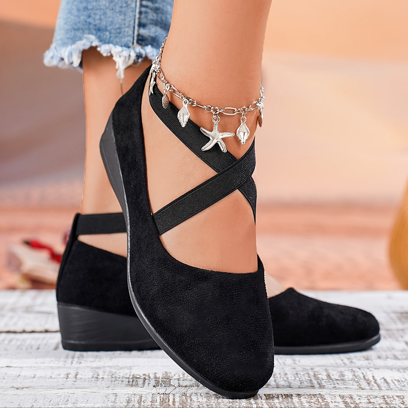 Variant image for Anna Damen Freizeitschuhe mit Keilabsatz - Elegant und Bequem für Freizeit und Büro-1