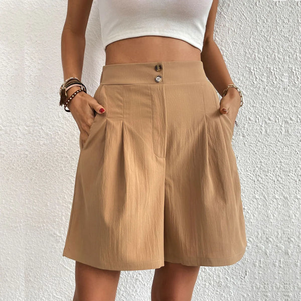 Variant image for Anna Damen Shorts - Elegante Kurze Hosen für Frauen im Modernen Stil, Atmungsaktive Baumwoll-Polyester-Mischung-41