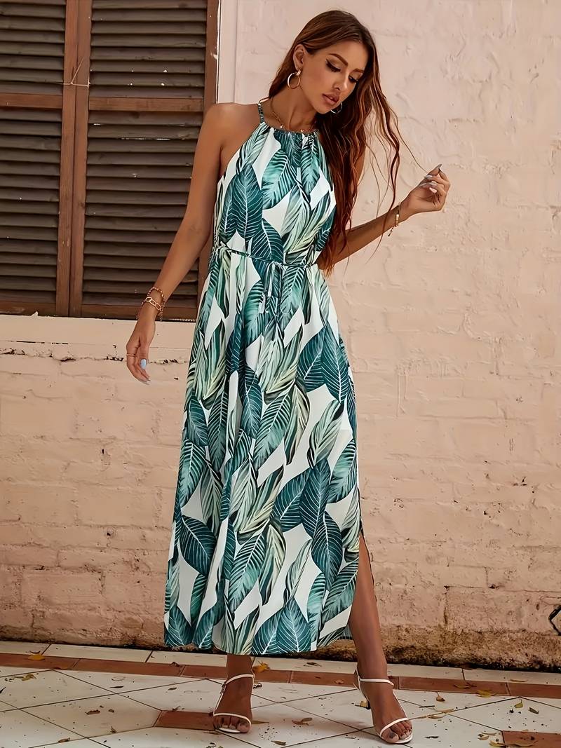 Emma – Ärmelloses Midi-Kleid Mit Schlitz Für Damen – Festliche Kleider Für Stilvolle Anlässe-3