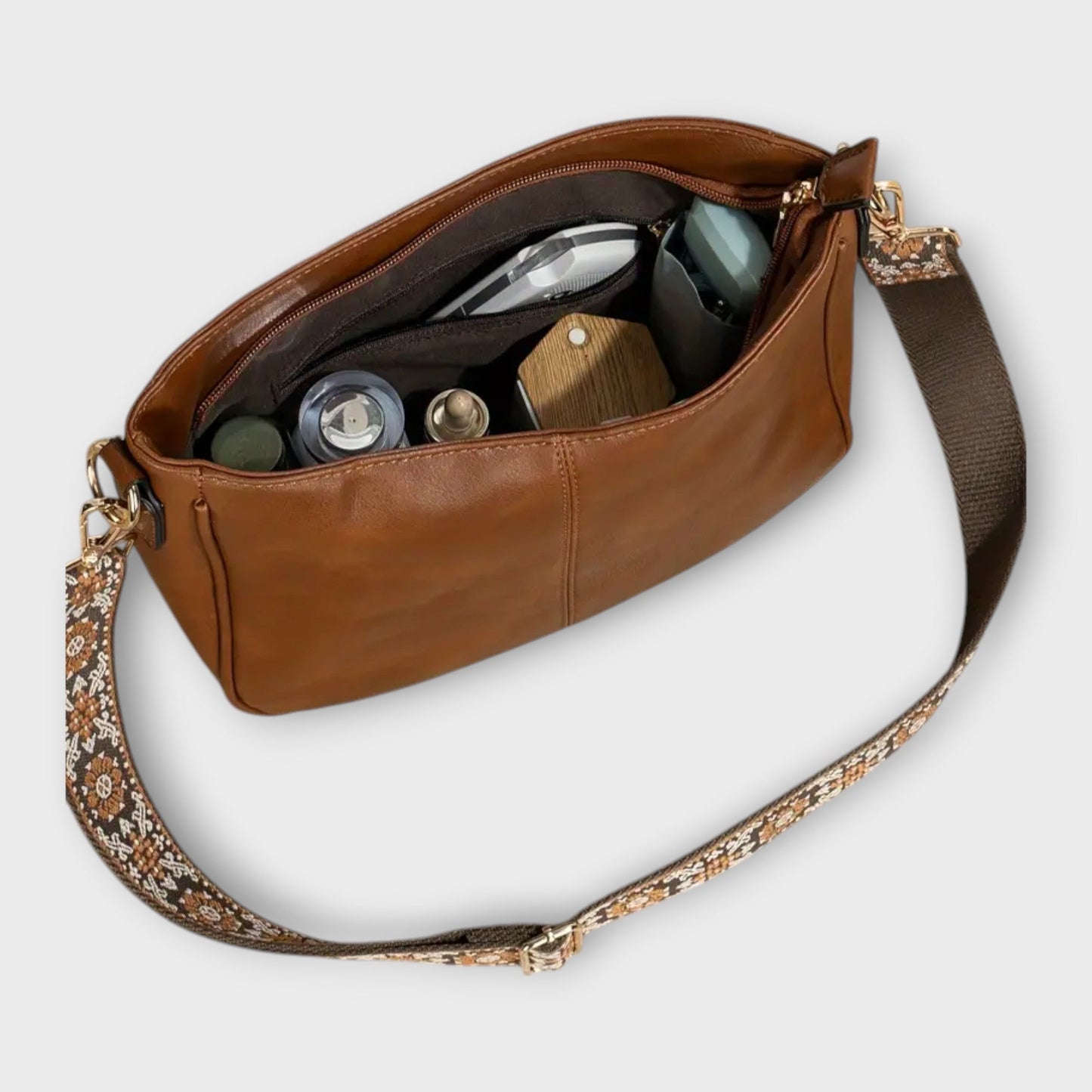 Léora - Vegane Umhängetasche Damen - Stilvolle Crossbody Bag für Nachhaltige Eleganz und Alltag-3