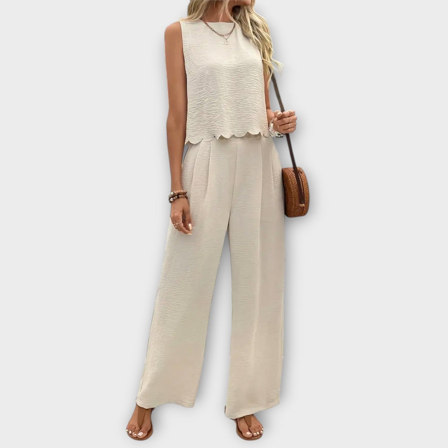 Variant image for Valeria - Elegantes Damen Set Mit Weste Und Langer Hose, Ideal Für Frühling Und Sommer-1