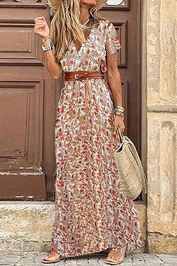 Dorothea™ Boho-Kleid Damen - Fließendes Damenskleid mit Bauchabdeckung im Verspielten Paisley-Druck - Bequem & Stylisch-4
