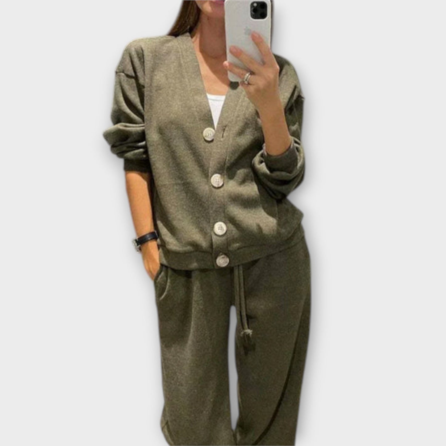 Chantal - Damen Set Twin Set Cardigan & Hosen Für Elegante Anlässe-5