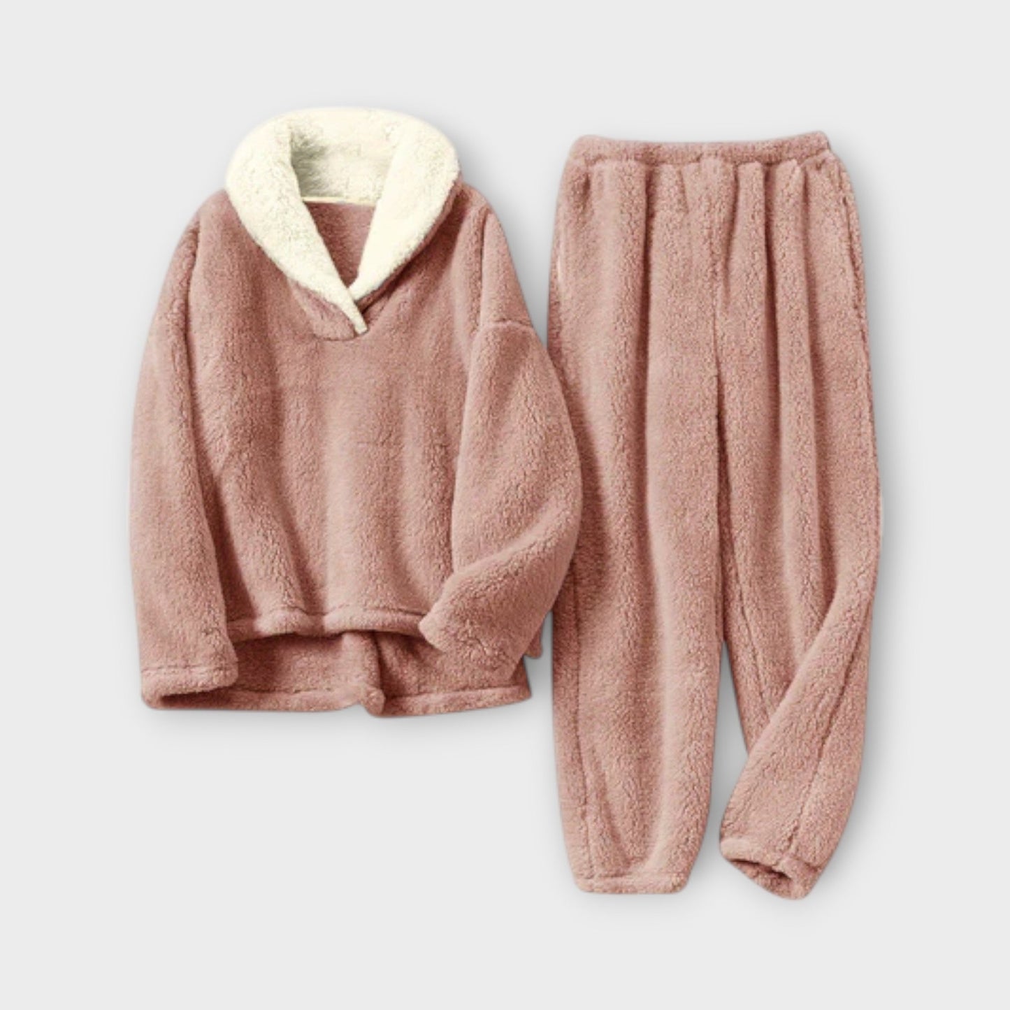 Stella - Kuscheliger Flanell Pyjama Damen Set im Klassischen Stil - Bequem und Warm für Entspannte Nächte-5