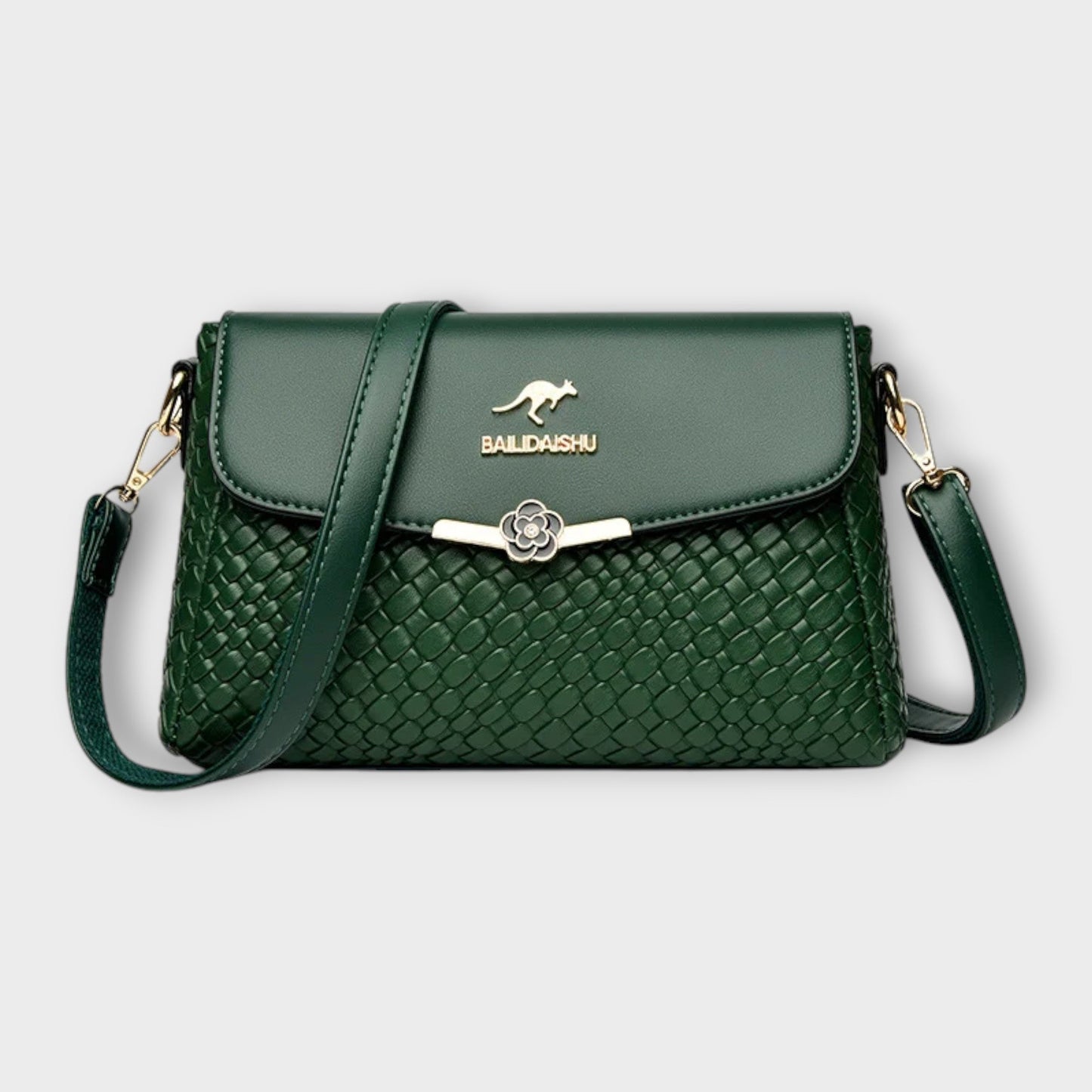 Léora - Elegante Handtasche Damen Schwarz im Vintage-Stil, Schulter- und Crossbody-Trageoptionen-5