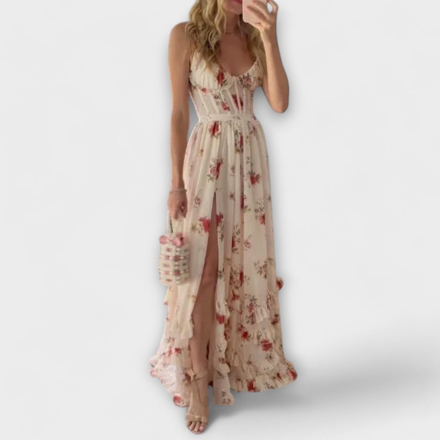 Variant image for Hazel - Elegantes Damenkleid Mit Blumenmuster Für Festliche Anlässe-4