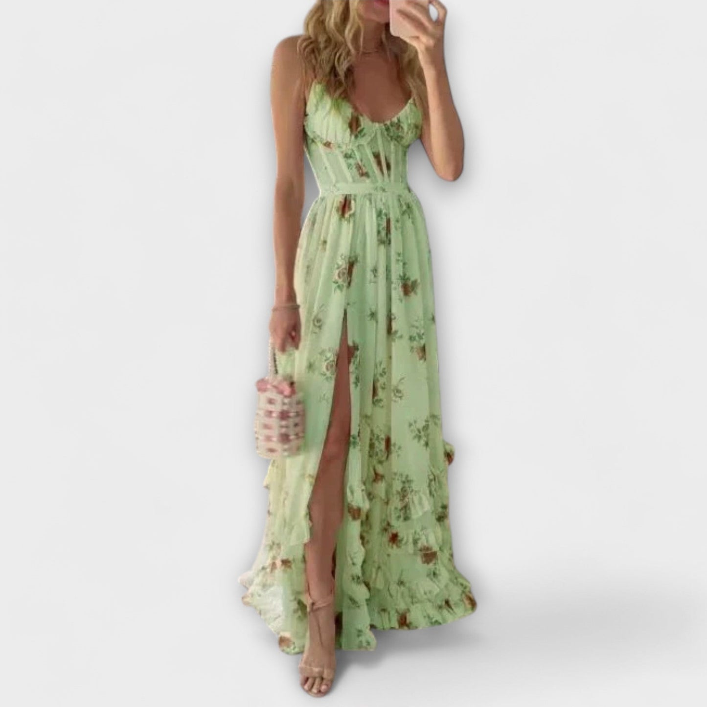 Variant image for Hazel - Elegantes Damenkleid Mit Blumenmuster Für Festliche Anlässe-9