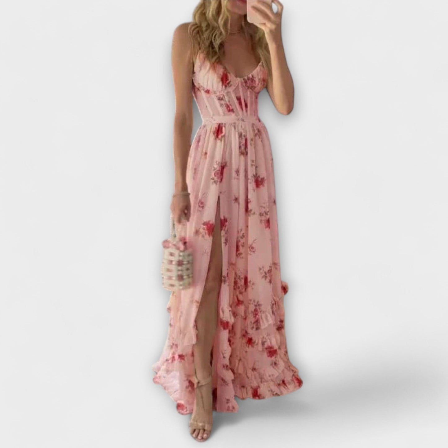Variant image for Hazel - Elegantes Damenkleid Mit Blumenmuster Für Festliche Anlässe-5