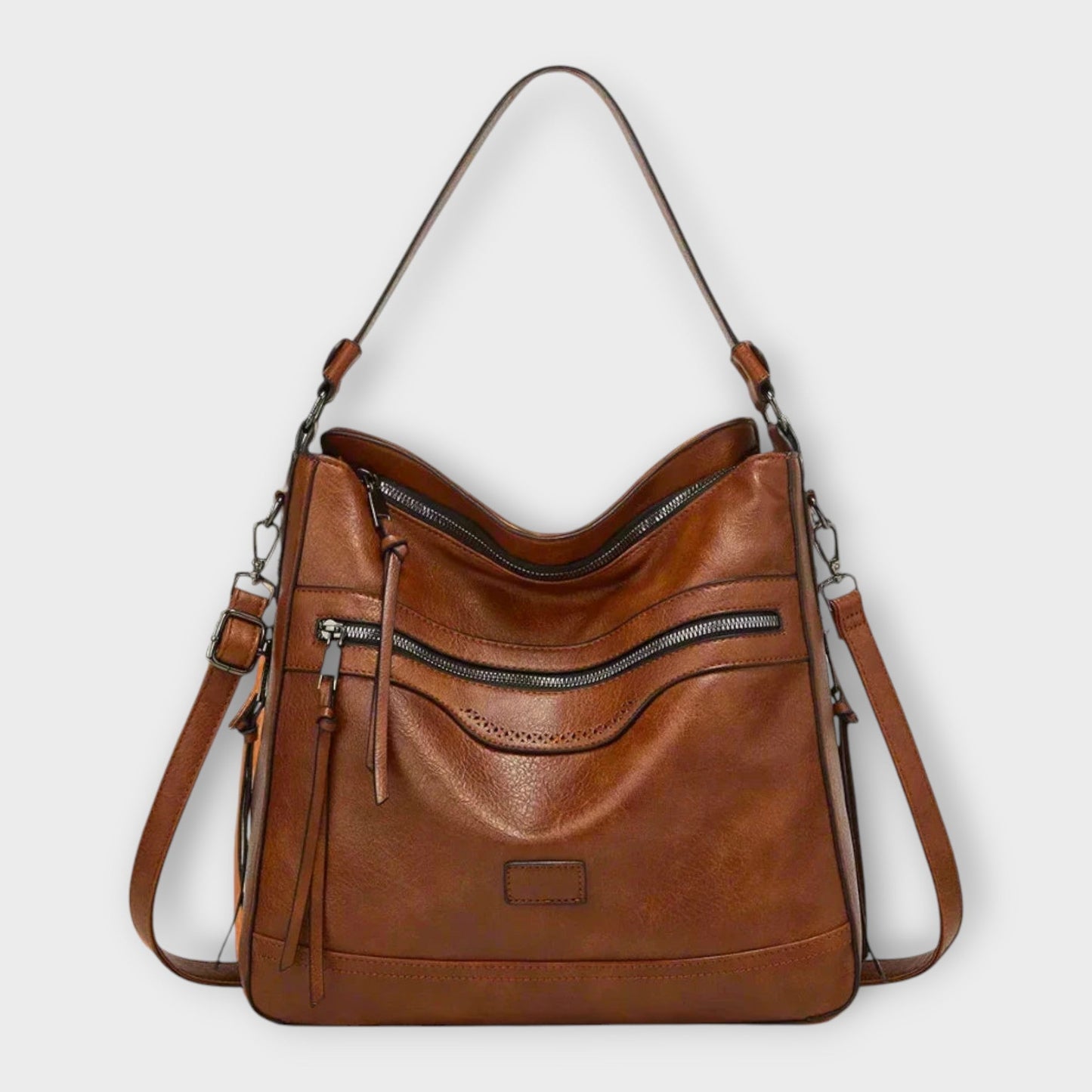 Variant image for Léora - Klassische Retro-Schultertasche Damen Braun - Vintage Stil für Alltag und Besondere Anlässe-3