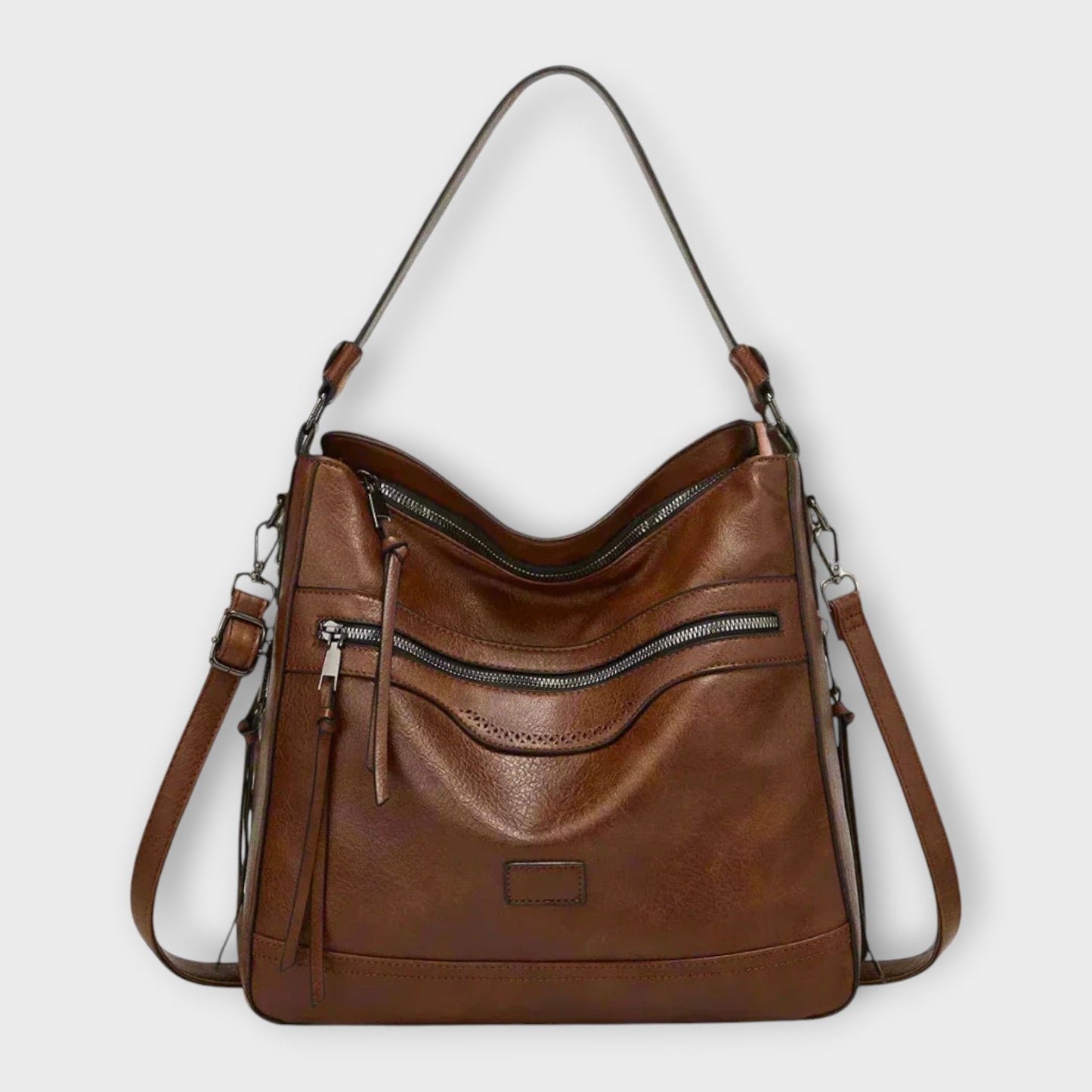 Variant image for Léora - Klassische Retro-Schultertasche Damen Braun - Vintage Stil für Alltag und Besondere Anlässe-2