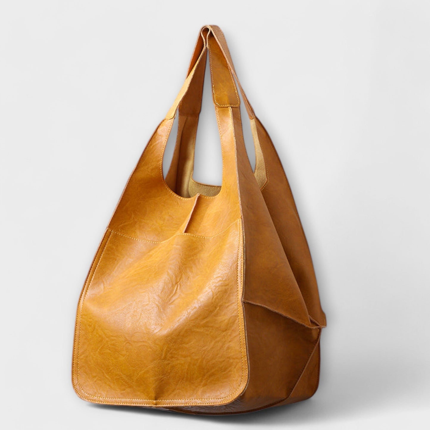 Léora - Elegante Handtasche Damen Schwarz - Oversize Weekender-Tasche aus PU-Leder für Alltag und Reisen-1