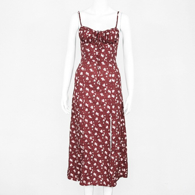 Mia - Elegantes Blumenkleid Damen für Hochzeitsgast, Sommerkleid mit Floral Design, Bequem und Atemaktiv-4
